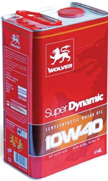 Моторное масло Wolver SUPER DYNAMIC 10W-40 4л